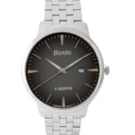 bonito k 5136 ch blk metal band men watch